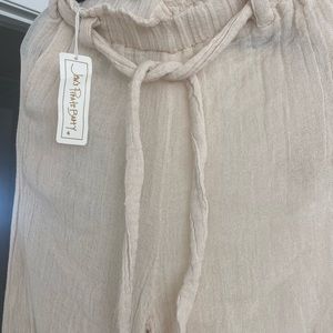 Jens pirate booty P/S gauze pants in ivory